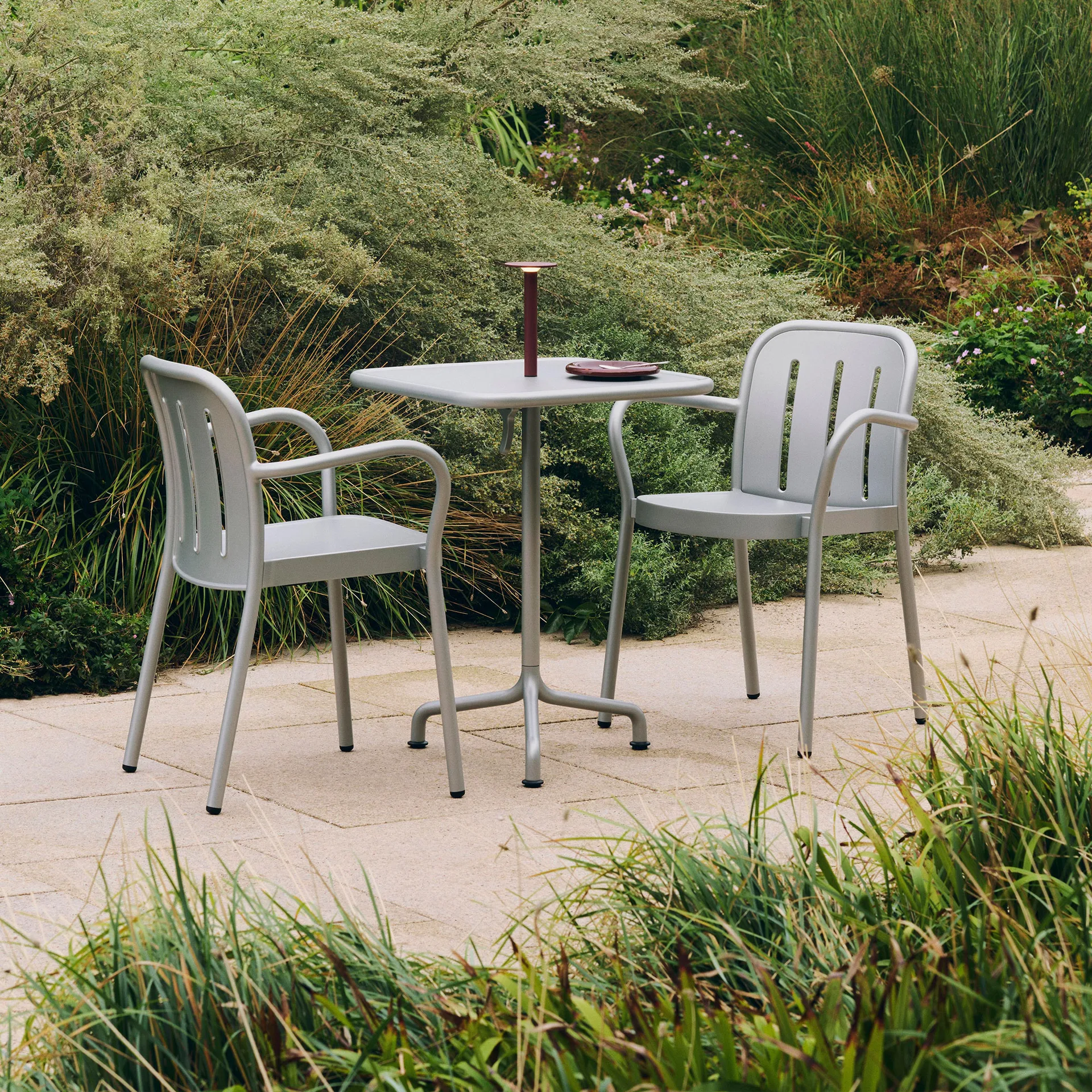 Deville armchair, Silver grey HAY