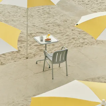 Deville table - Silver grey, 60x70x74 cm - HAY