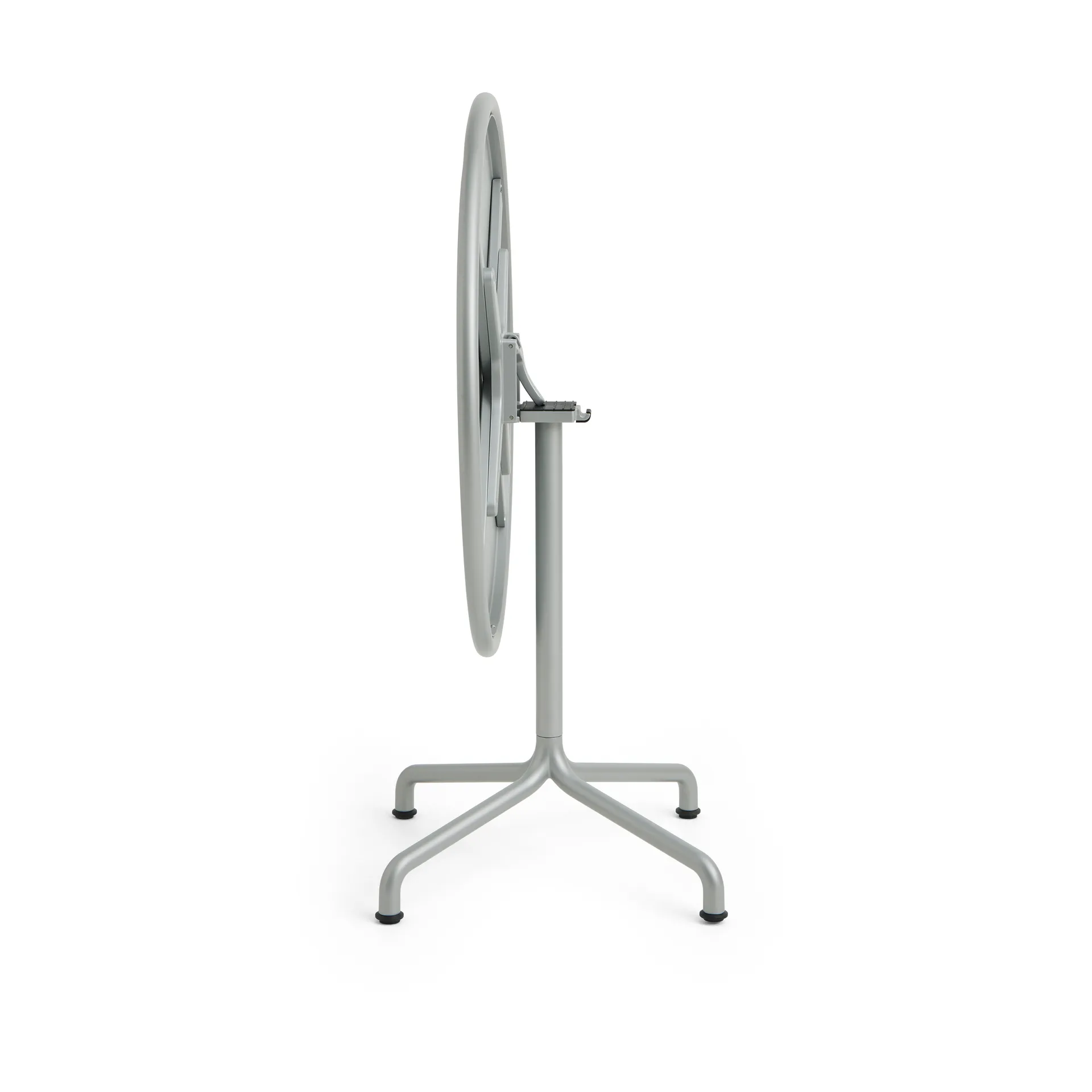 Deville table, Silver grey, Ø80x74 cm HAY