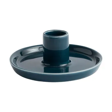Disc candleholder - Dark teal, small, Ø10x4.8 cm - HAY