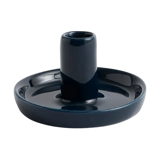 Disc candleholder - Midnight blue, Ø7x4 cm - HAY