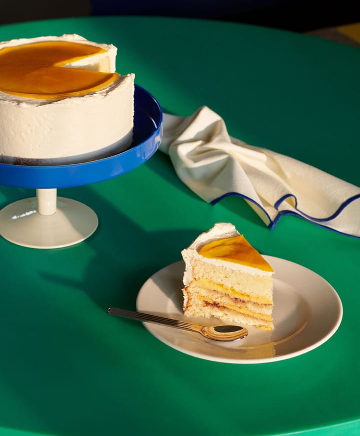 Display cake stand on foot Ø26.5 cm - Blue-beige - HAY