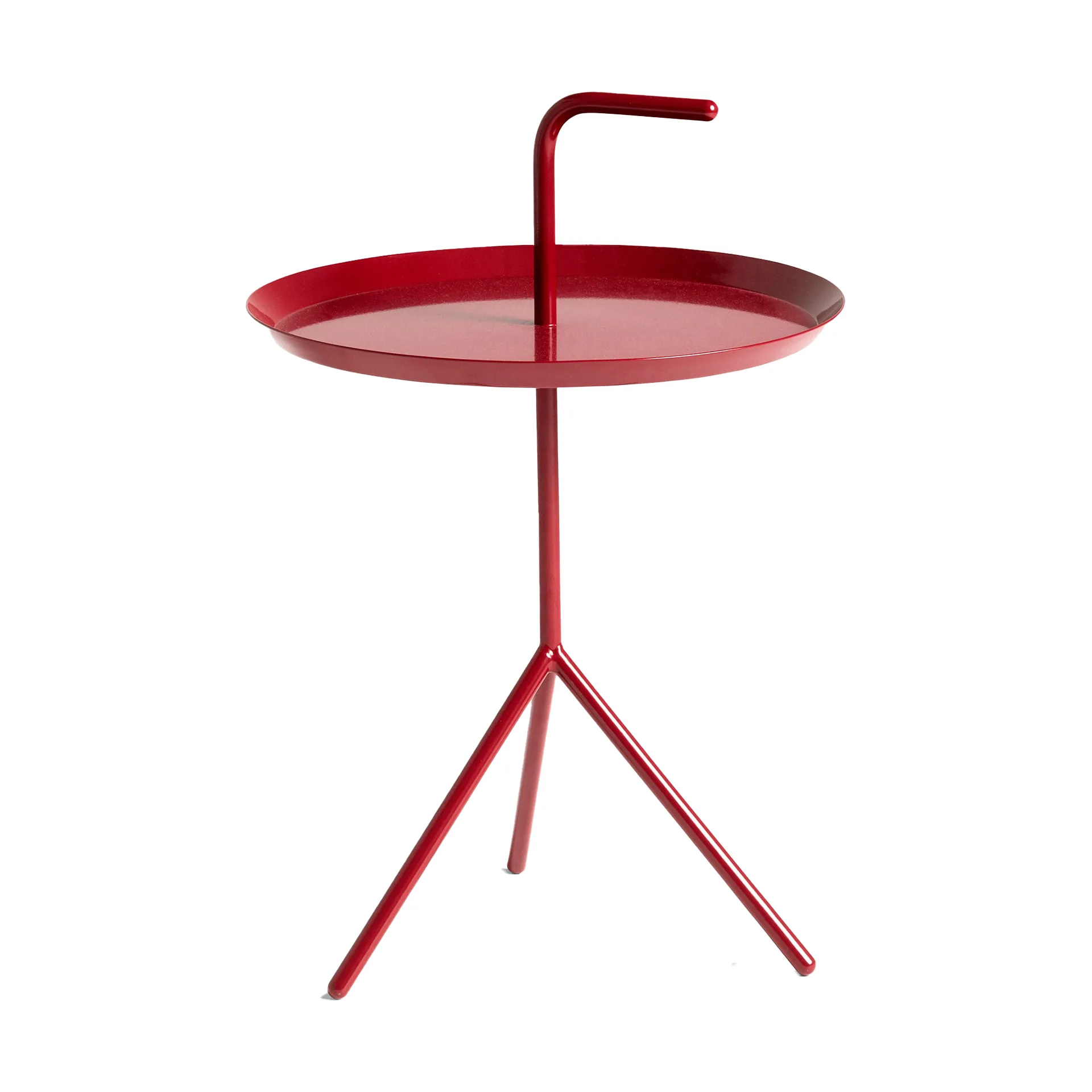 DLM side table Ø38 cm, Cherry red high gloss HAY