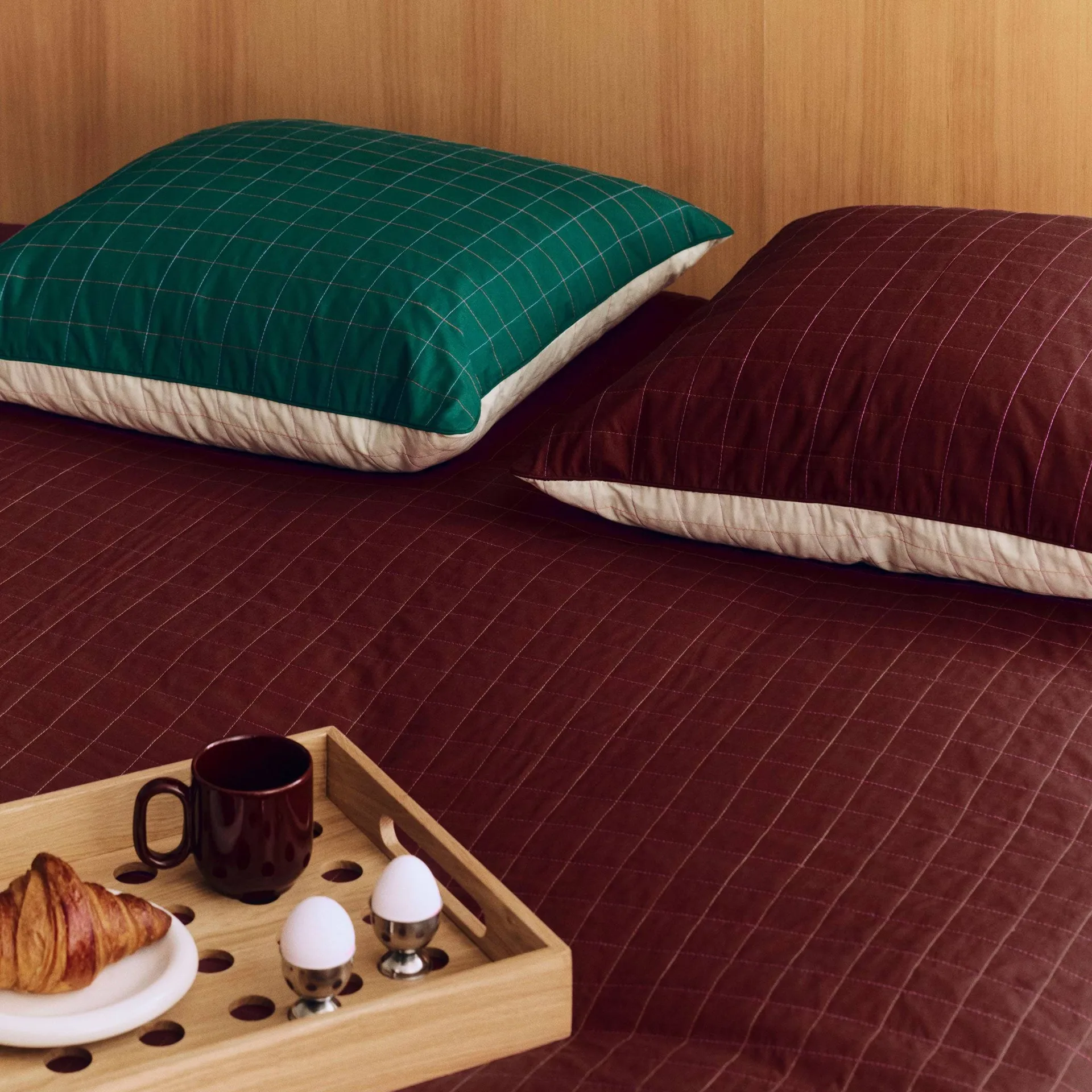 Dori bedspread, Maroon, 195x245 cm HAY