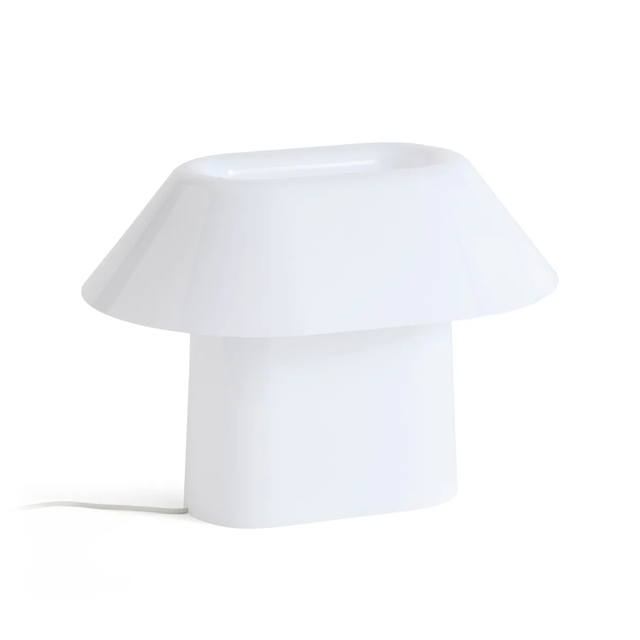 HAY Drome Table table lamp 31,5x22 cm Opal acrylic | Scandinavian Design | Desk & table lamps | White