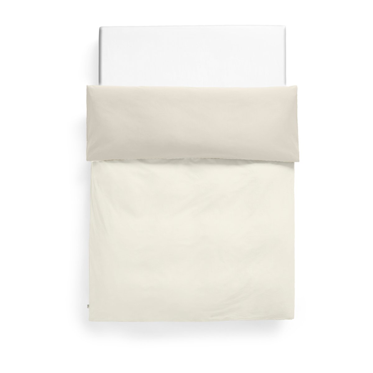 HAY Duo duvet cover 220x220 cm Ivory | Scandinavian Design | Duvet covers | Beige