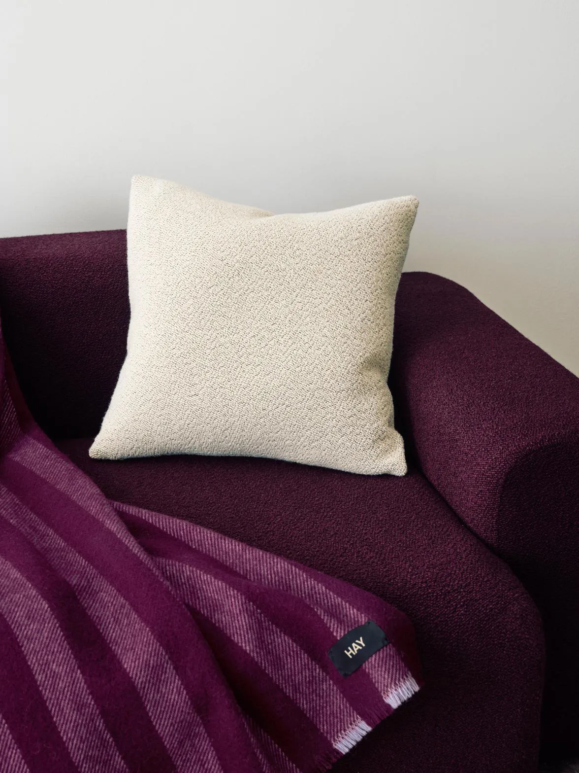 Duo throw 130x180 cm, Plum HAY
