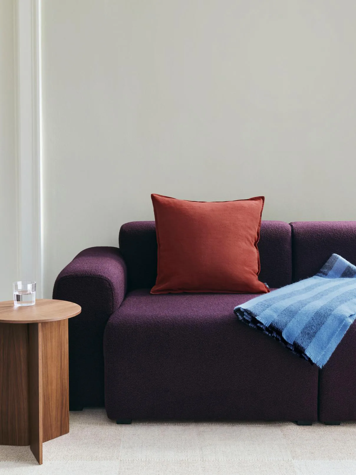 Duo throw 130x180 cm, Sky blue HAY