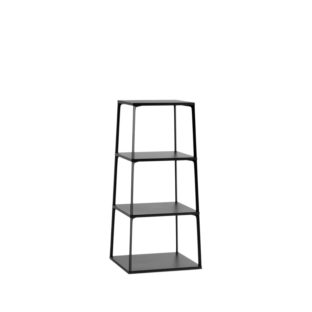 Eiffel Square 4 layer shelf, Ink black HAY