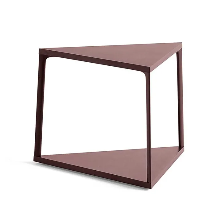 Eiffel Triangle side table - Dark brick - HAY