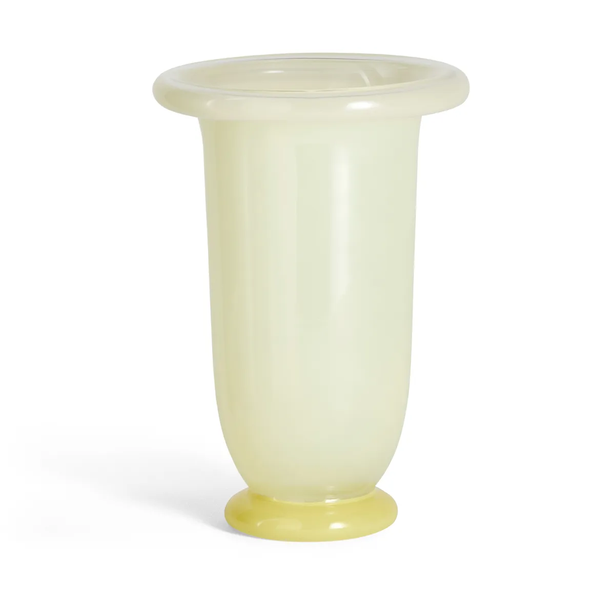 HAY - Empire Vase Medium Lime Yellow/Dark Lime