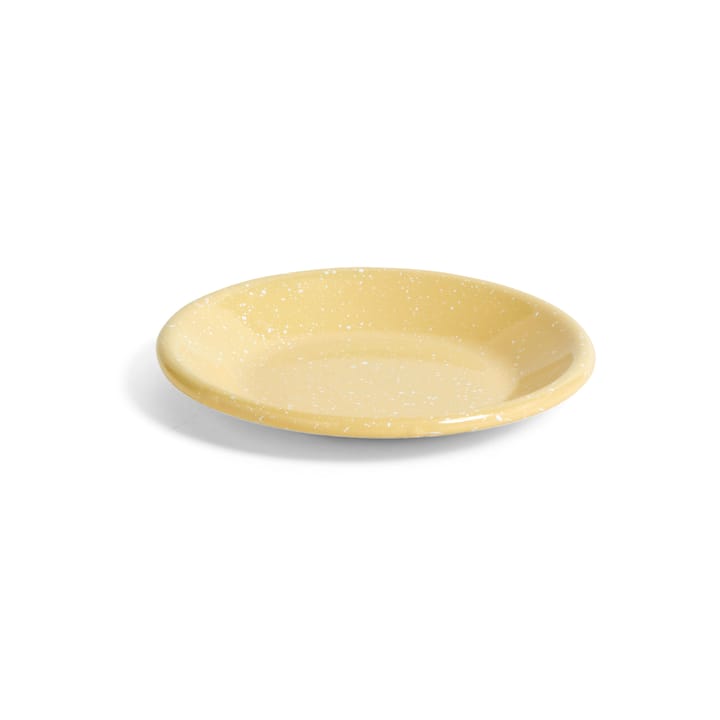 Enamel plate Ø13.5 cm - dust light yellow - HAY