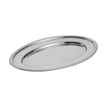 Essential Steel serving platter - Stainless steel oval Large - HAY