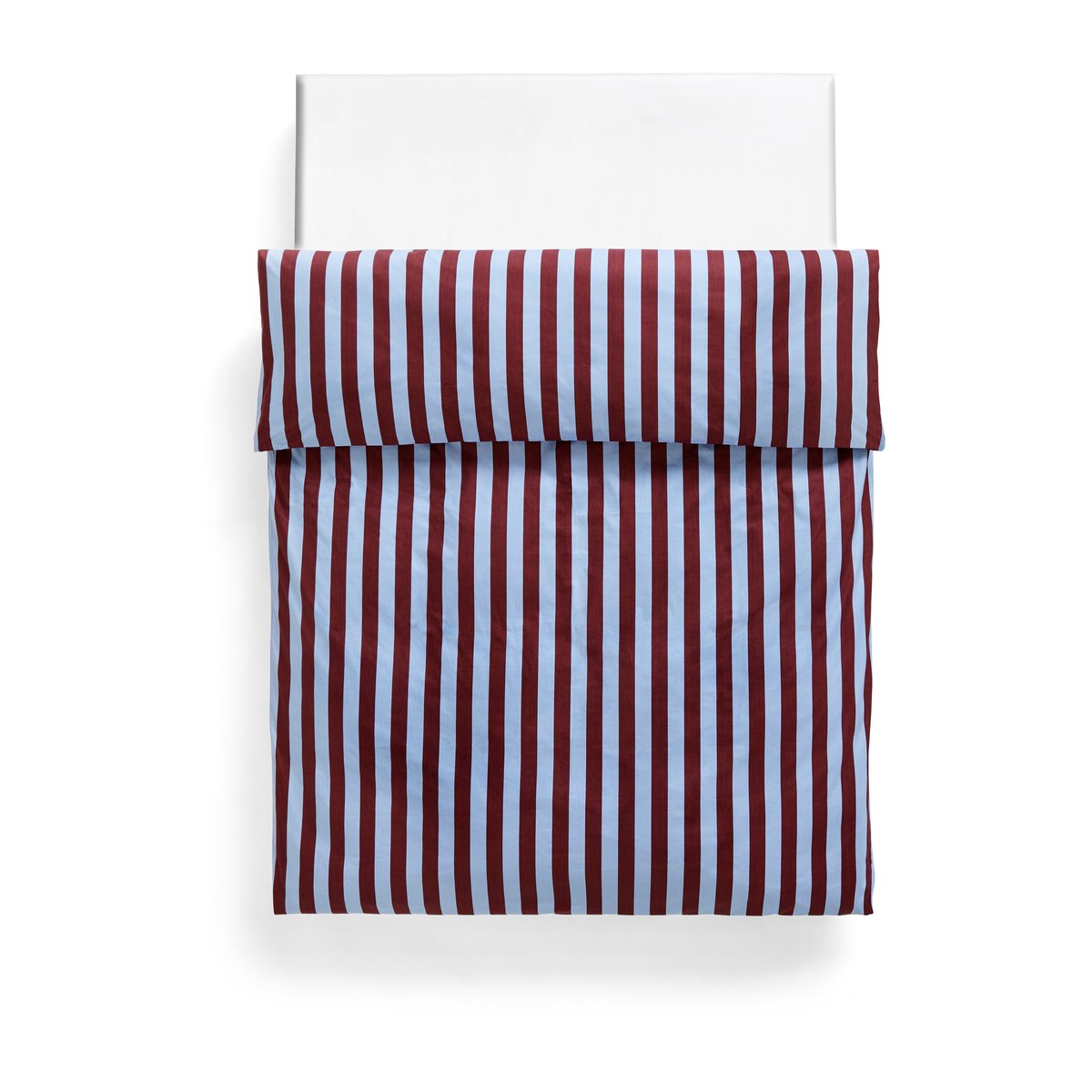 HAY Été duvet cover 150x210 cm Bordeaux-Sky blue | Scandinavian Design | Duvet covers | Blue
