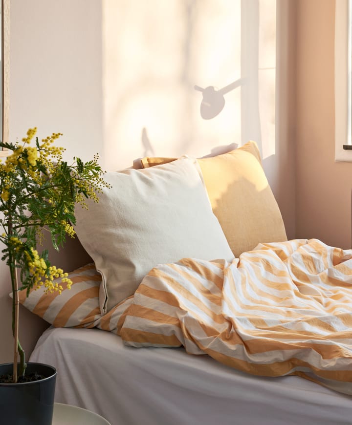 Été duvet cover 150x210 cm, Warm yellow HAY