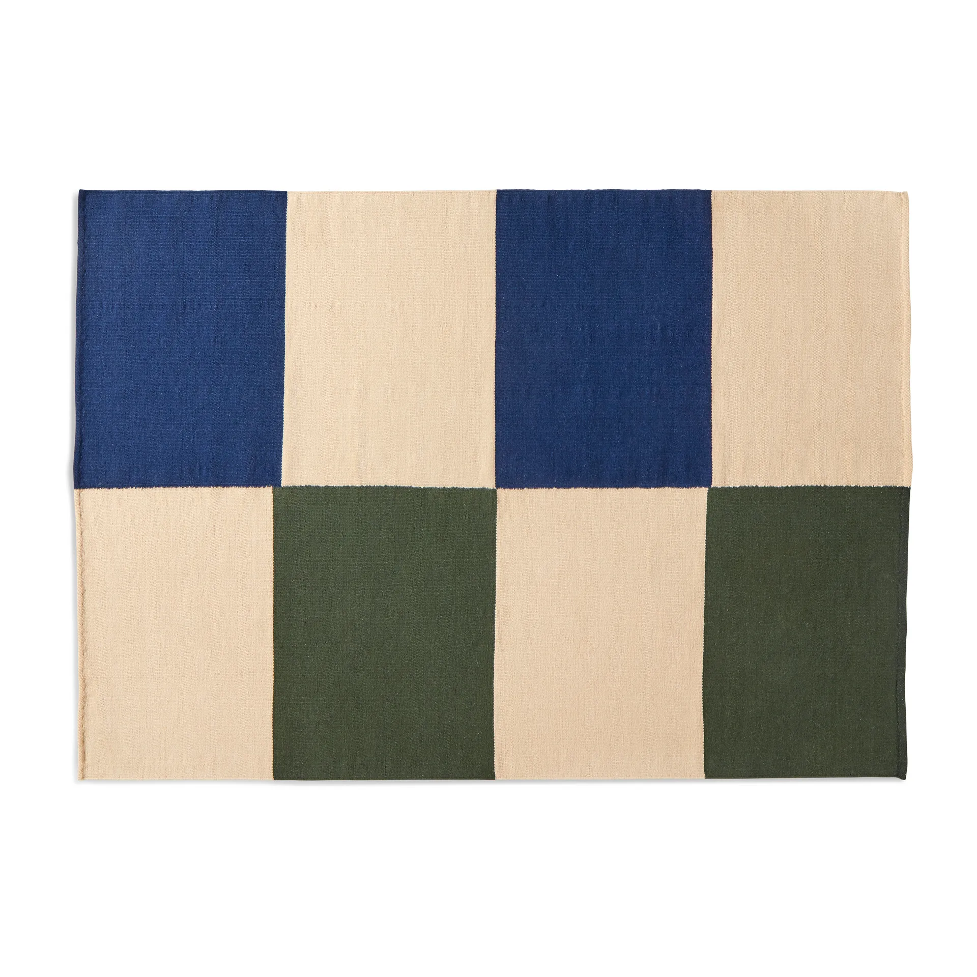 Ethan Cook Flat Works rug 170x240 cm, Peach green check HAY