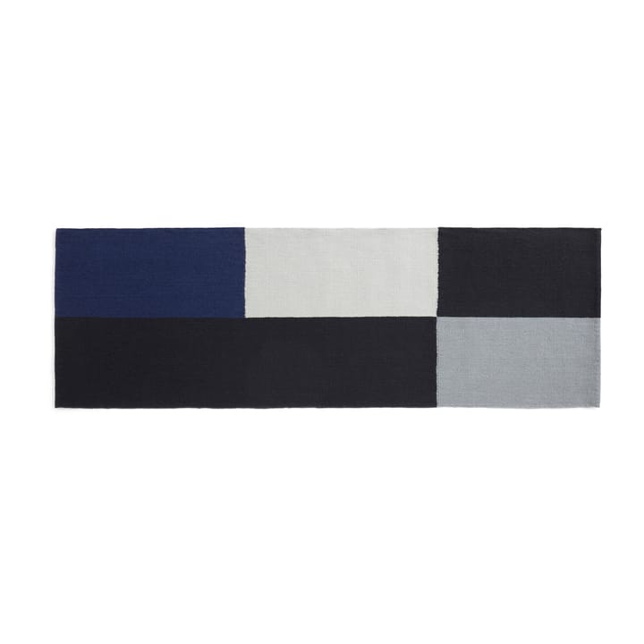Ethan Cook Flat Works rug  80x250 cm - Black-blue - HAY