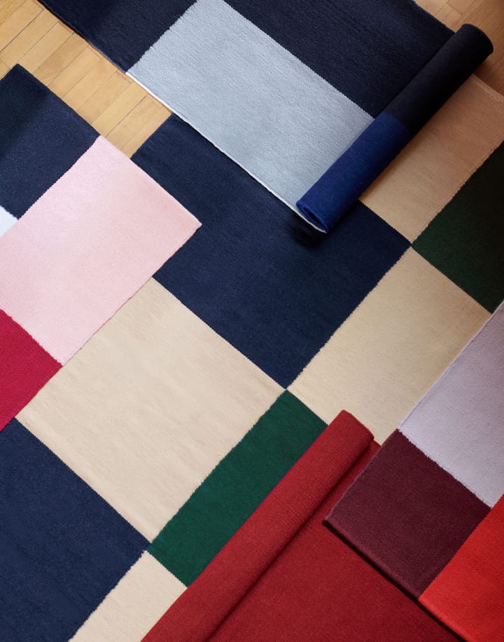 Ethan Cook Flat Works rug 80x250 cm, Black-blue HAY
