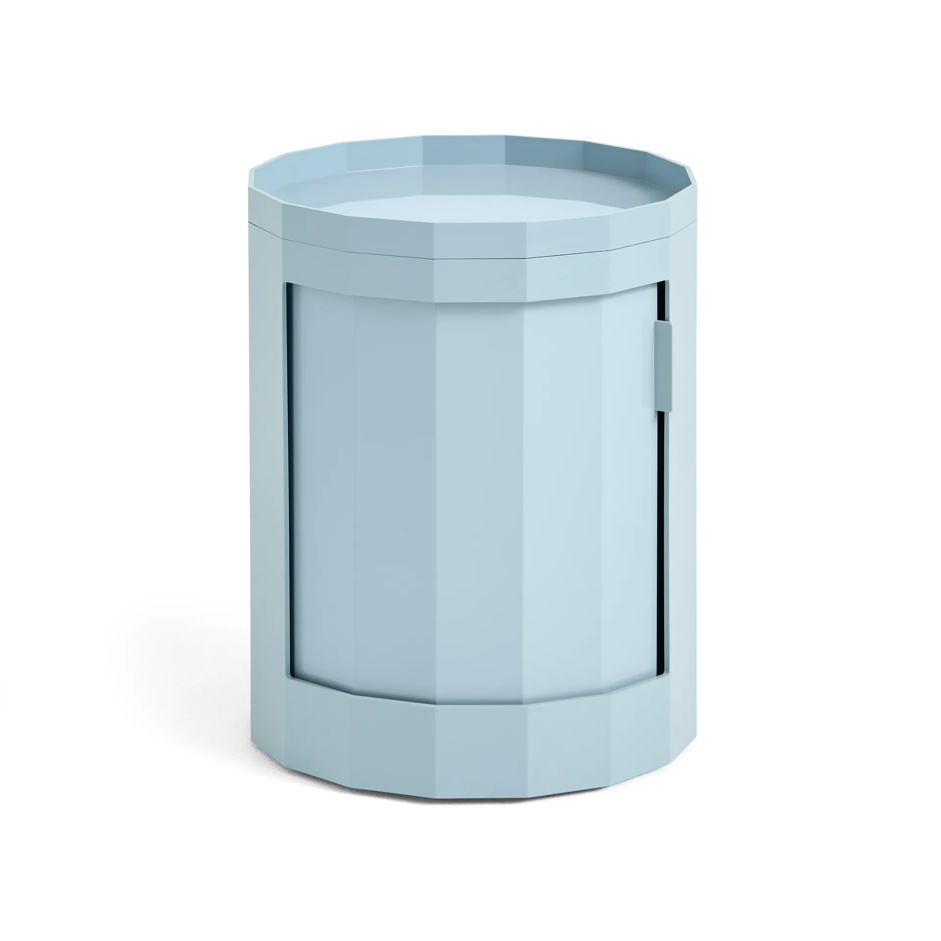 Facet Cabinet 100 side table, Misty blue HAY