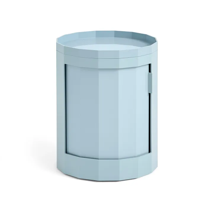 Facet Cabinet 100 side table - Misty blue - HAY