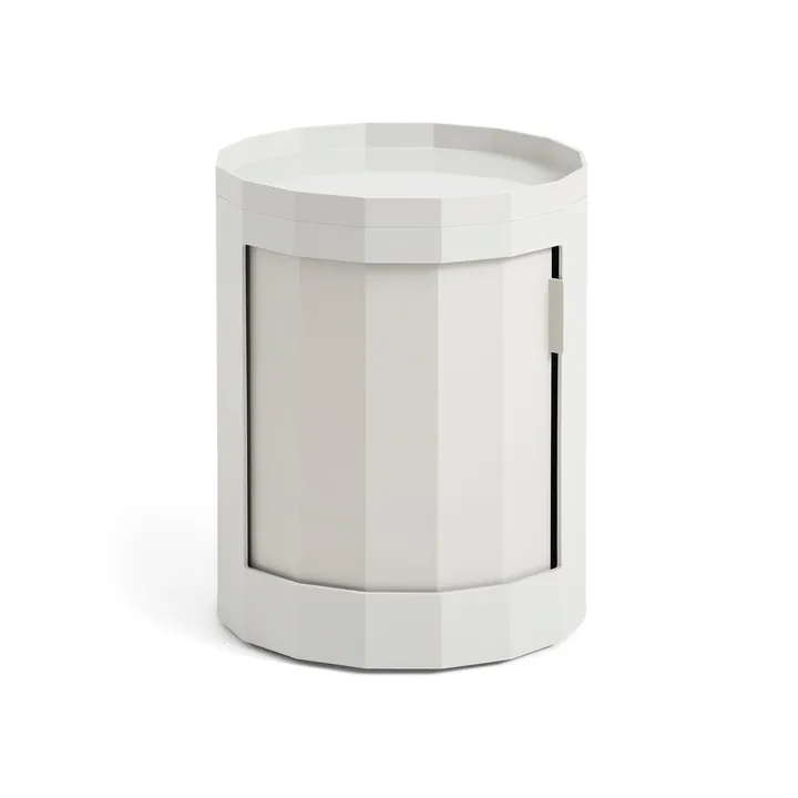 Facet Cabinet 100 side table - Misty grey - HAY