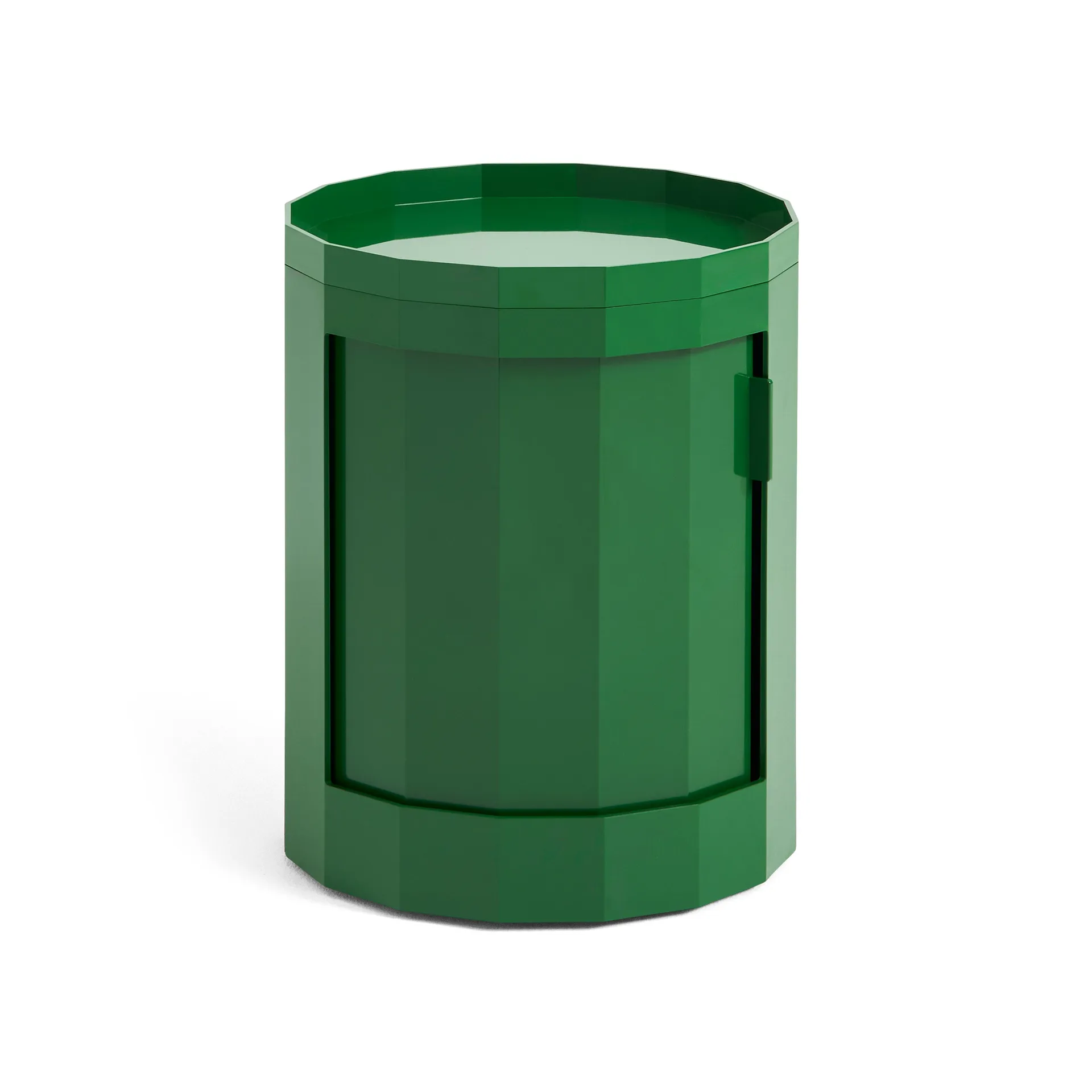 Facet Cabinet 100 side table, Spinach green HAY