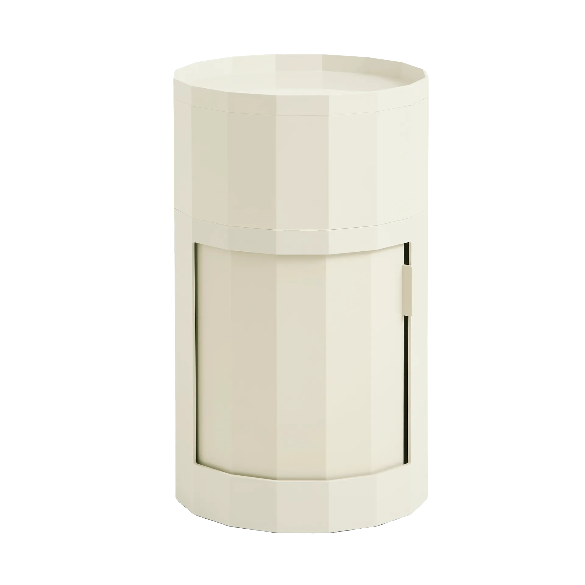 Facet Cabinet 101 side table, Eggshell HAY