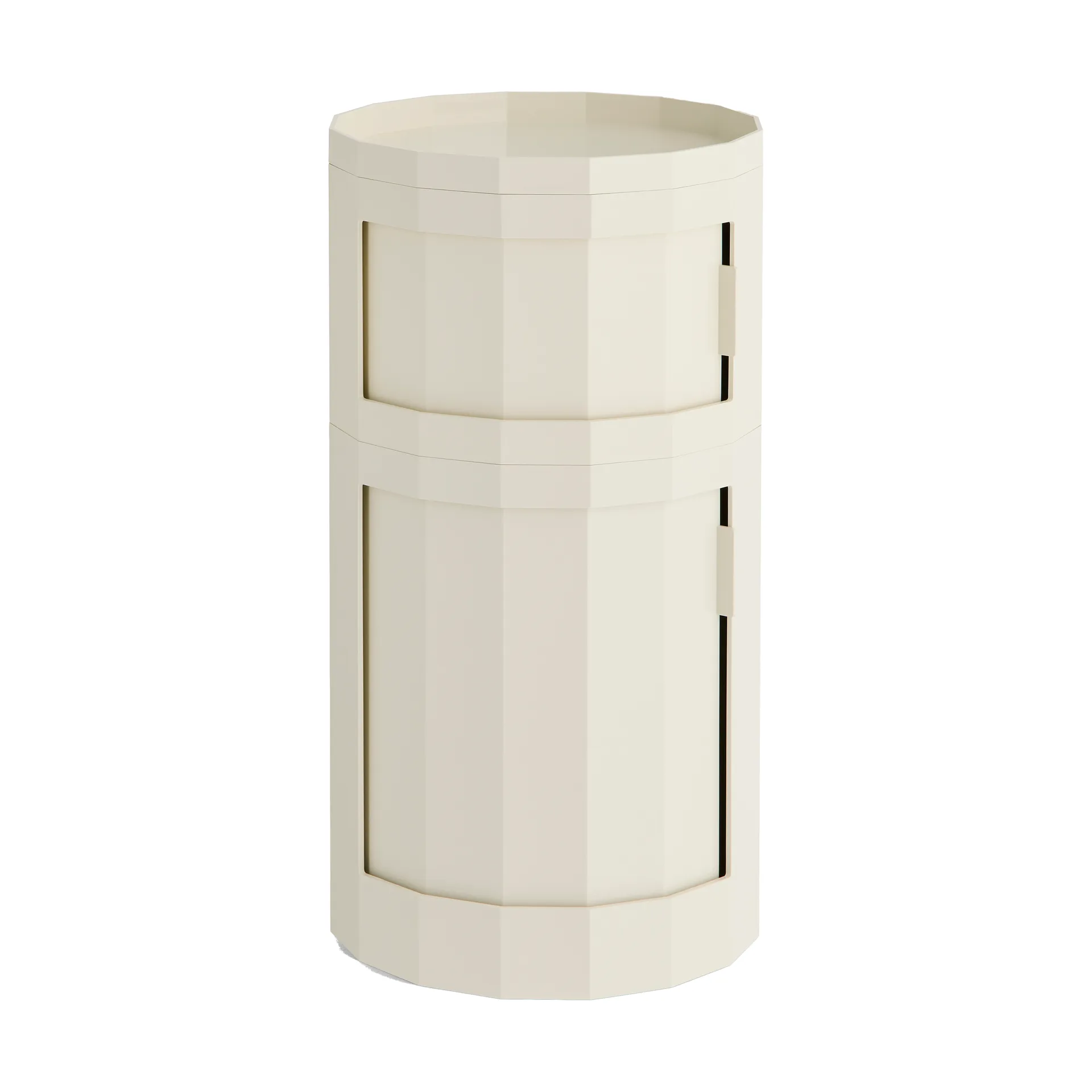 Facet Cabinet 110 side table, Eggshell HAY
