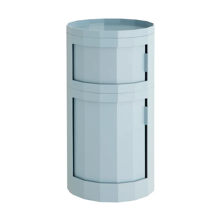 Facet Cabinet 110 side table - Misty blue - HAY