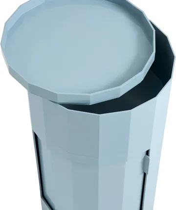 Facet Cabinet 110 side table - Misty blue - HAY