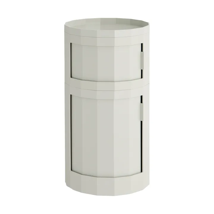 Facet Cabinet 110 side table - Misty grey - HAY