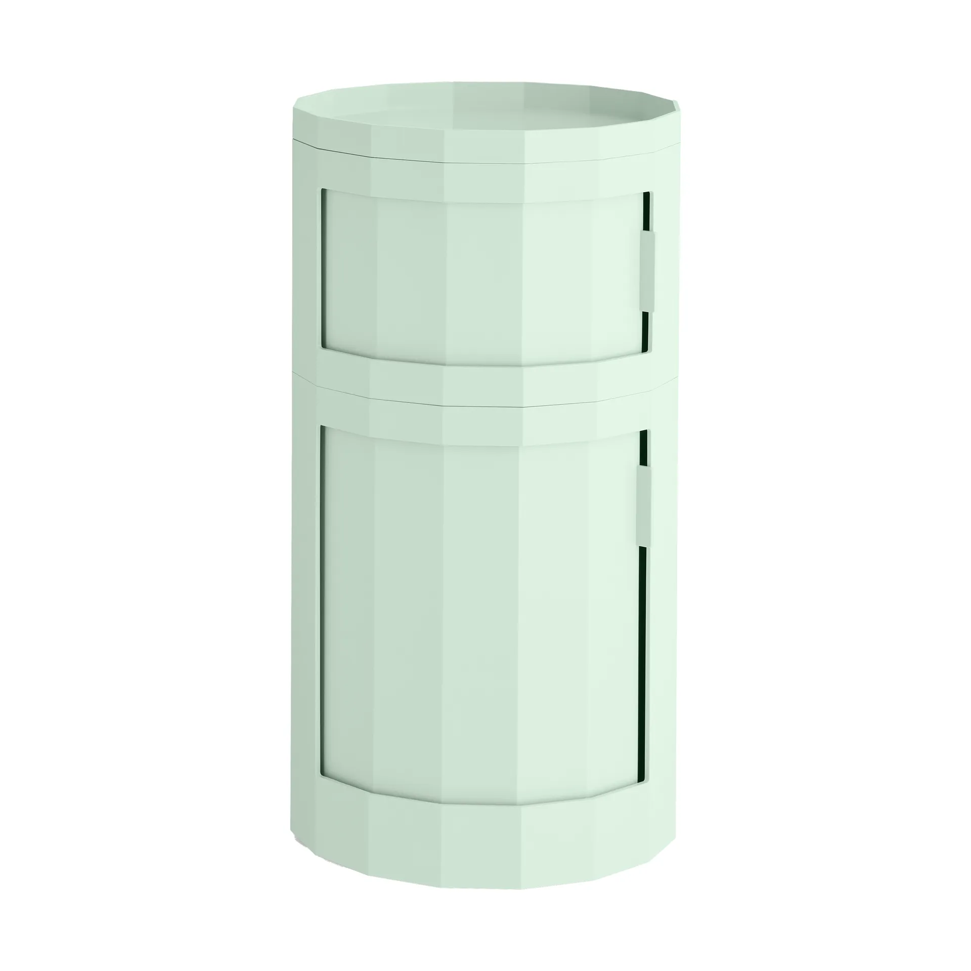Facet Cabinet 110 side table, Soft mint HAY
