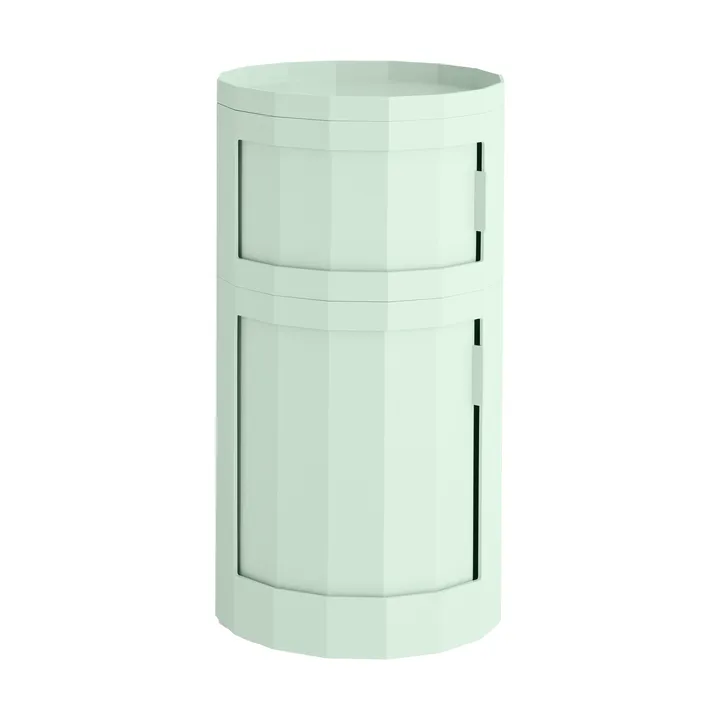 Facet Cabinet 110 side table - Soft mint - HAY