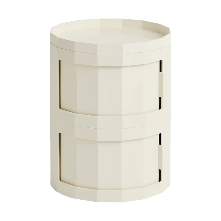 Facet Cabinet 20 side table - Eggshell - HAY
