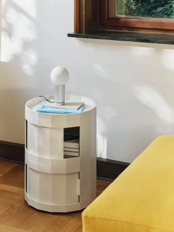 Facet Cabinet 20 side table - Eggshell - HAY