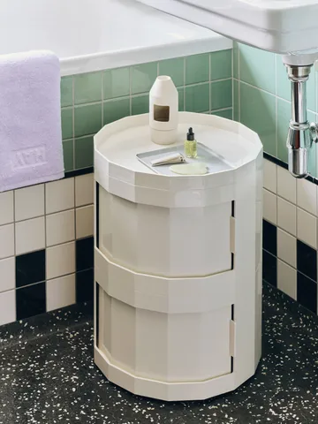 Facet Cabinet 20 side table - Eggshell - HAY