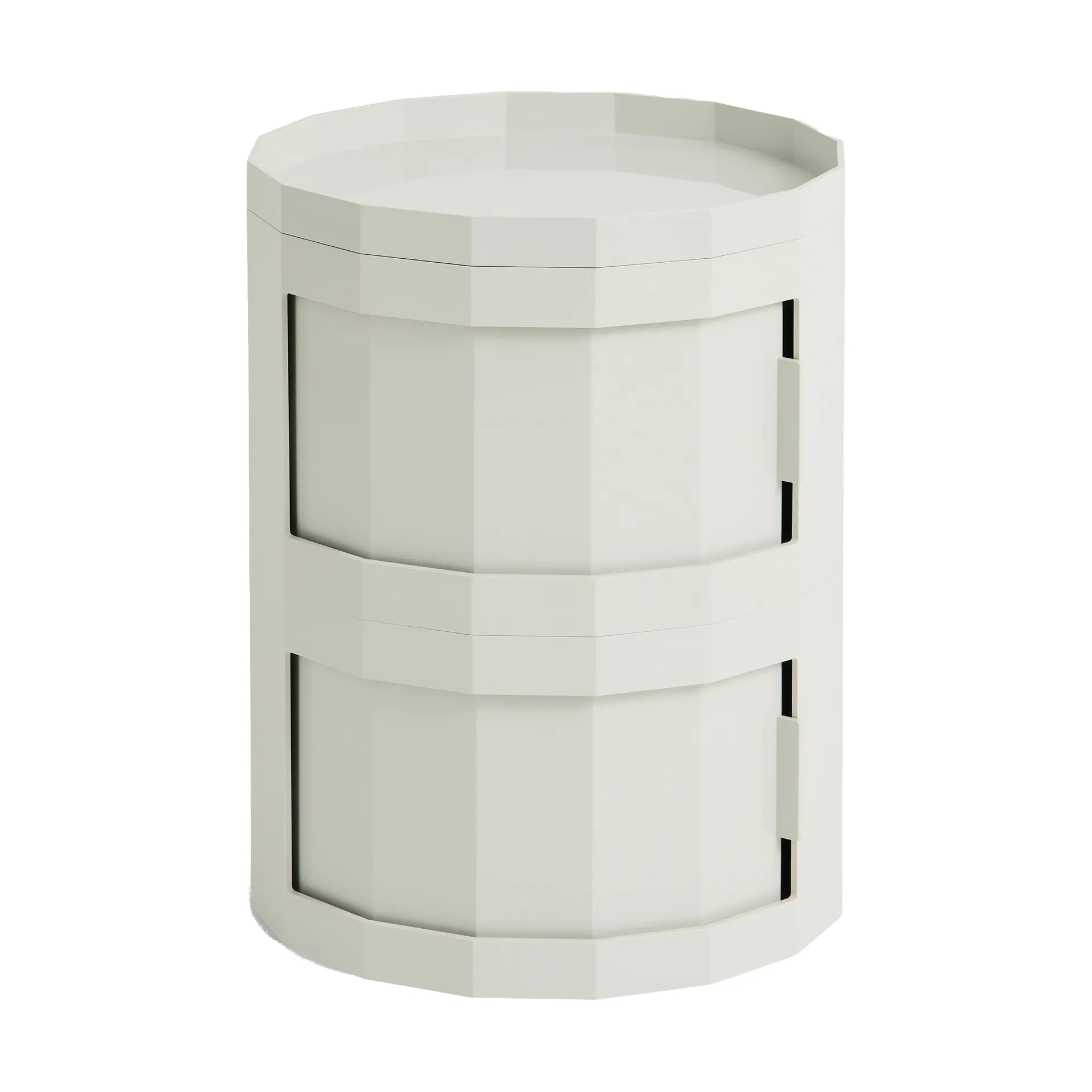 Facet Cabinet 20 side table, Misty grey HAY
