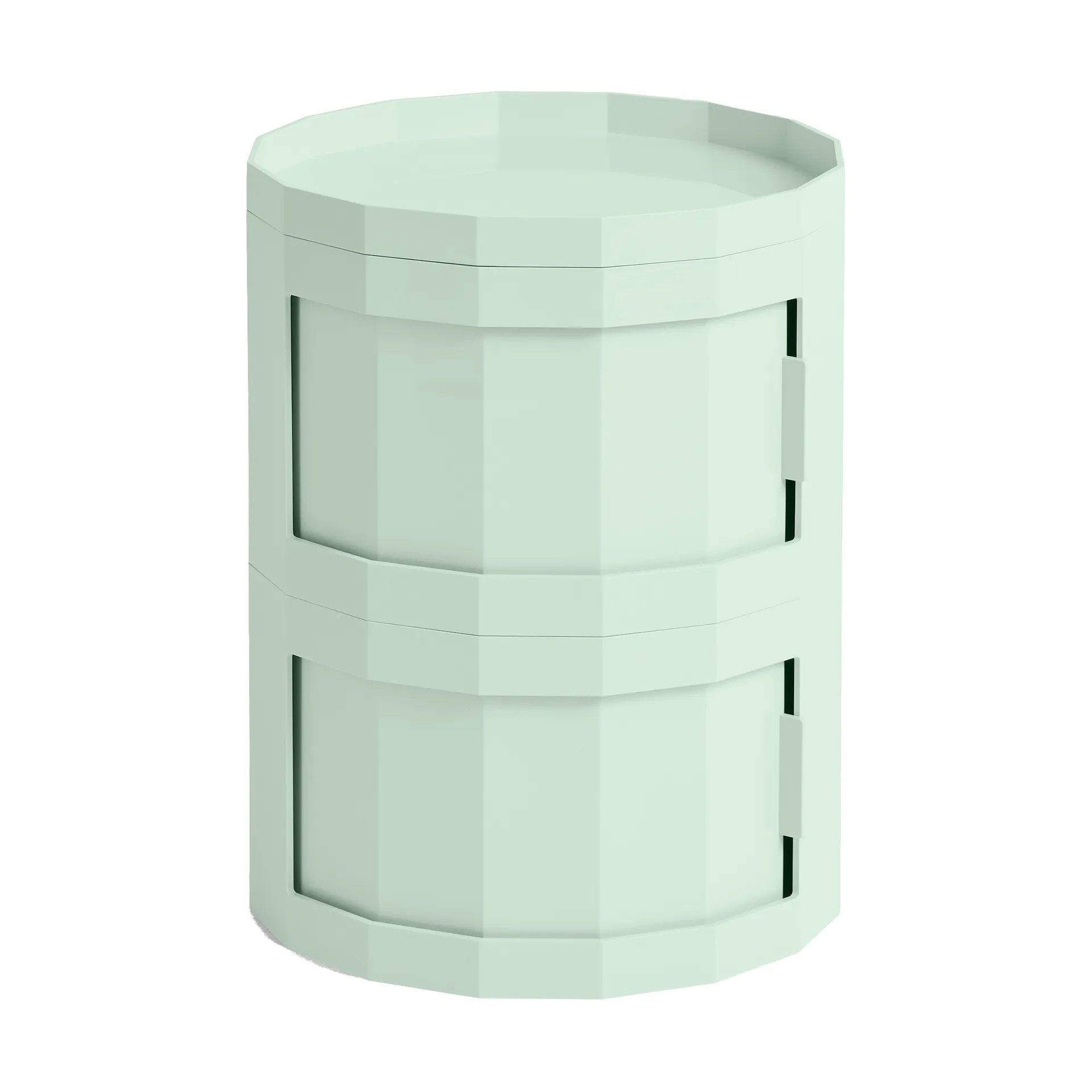 Facet Cabinet 20 side table, Soft mint HAY