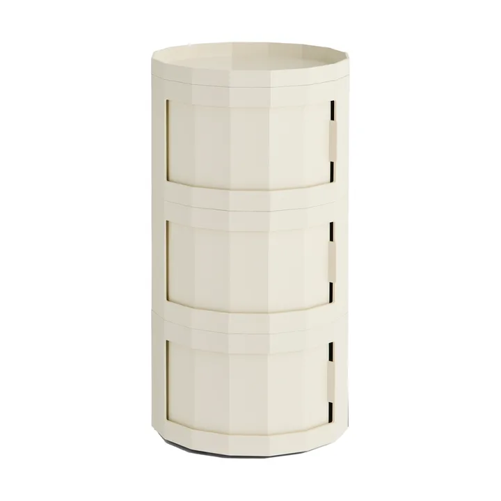 Facet Cabinet 30 side table - Eggshell - HAY