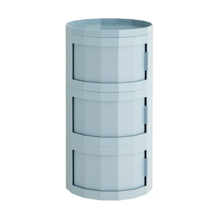 Facet Cabinet 30 side table - Misty blue - HAY