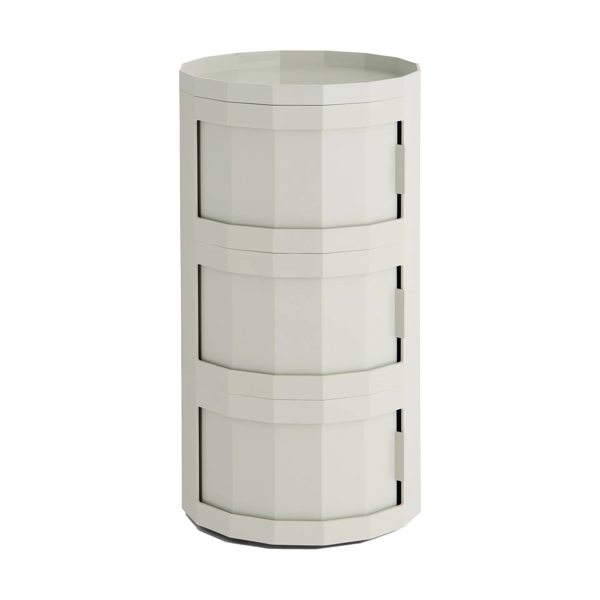 Facet Cabinet 30 side table, Misty grey HAY