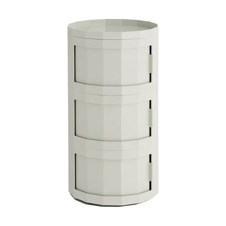 Facet Cabinet 30 side table - Misty grey - HAY
