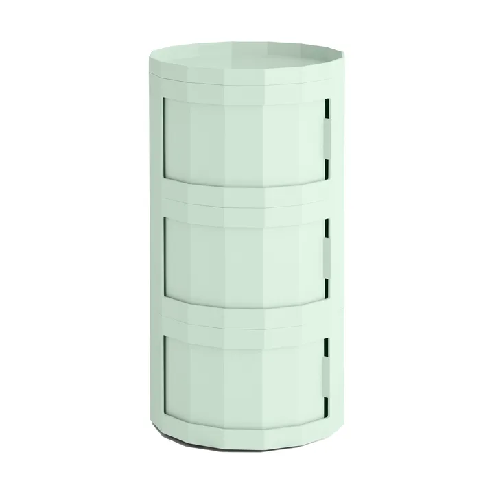 Facet Cabinet 30 side table - Soft mint - HAY