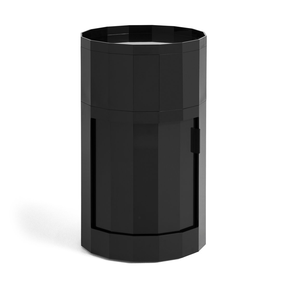 HAY Facet Cabinet high side table 66 cm Anthracite | Scandinavian Design | Display & glass cabinets | Black