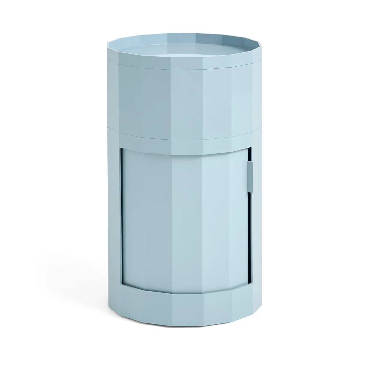 HAY Facet Cabinet high side table 66 cm Misty blue | Scandinavian Design | Display & glass cabinets | Blue