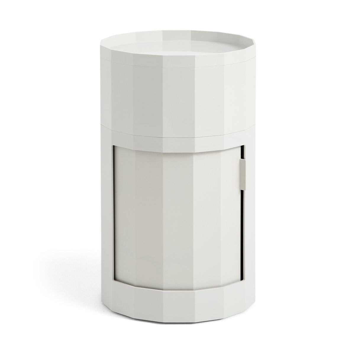 HAY Facet Cabinet high side table 66 cm Misty grey | Scandinavian Design | Display & glass cabinets | Grey