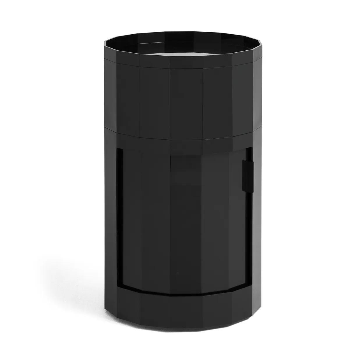 HAY Facet Cabinet high side table feet/wheels 66 cm Anthracite