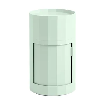 Facet Cabinet high side table feet/wheels 66 cm - Soft mint - HAY