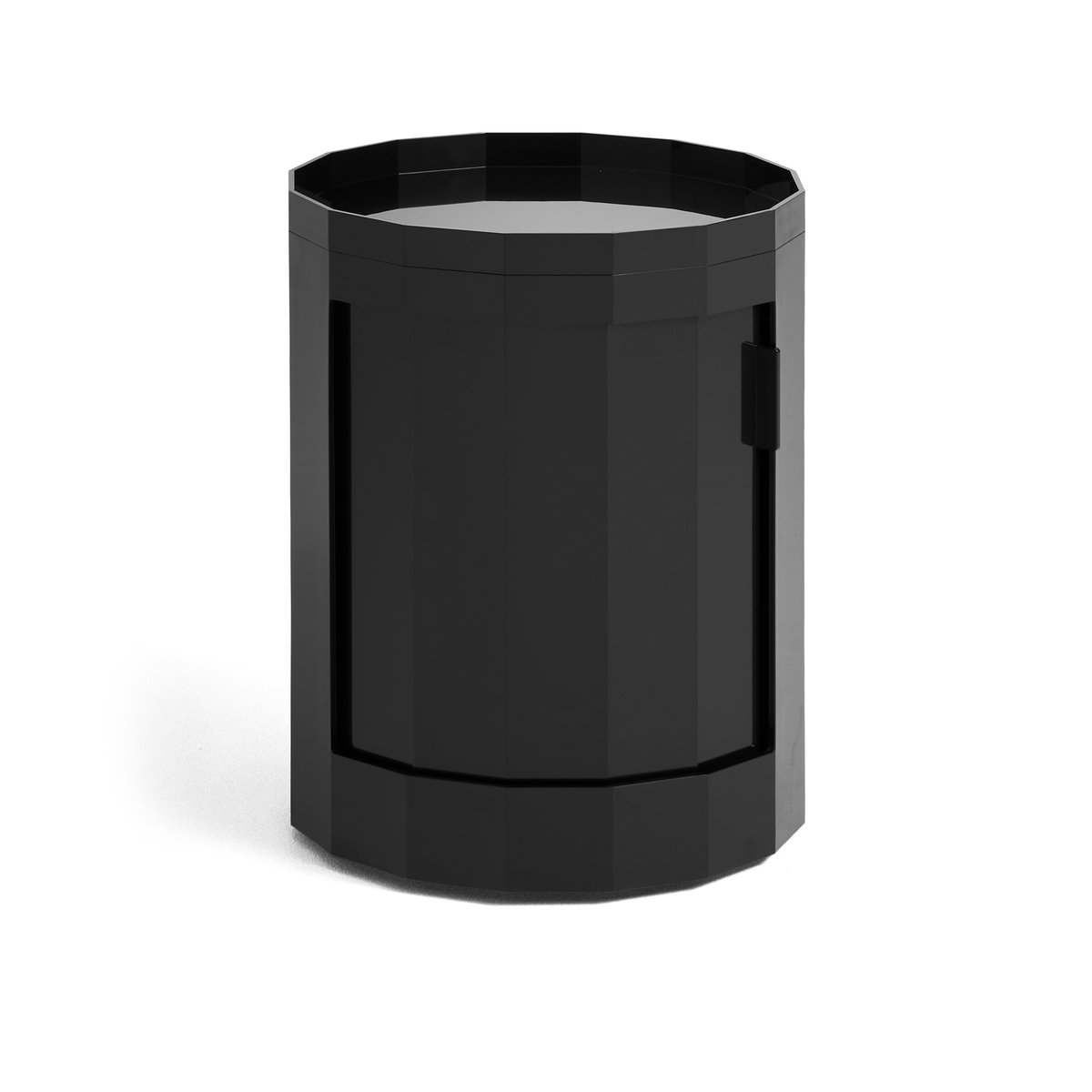 HAY Facet Cabinet low side table feet/wheels 49 cm Anthracite