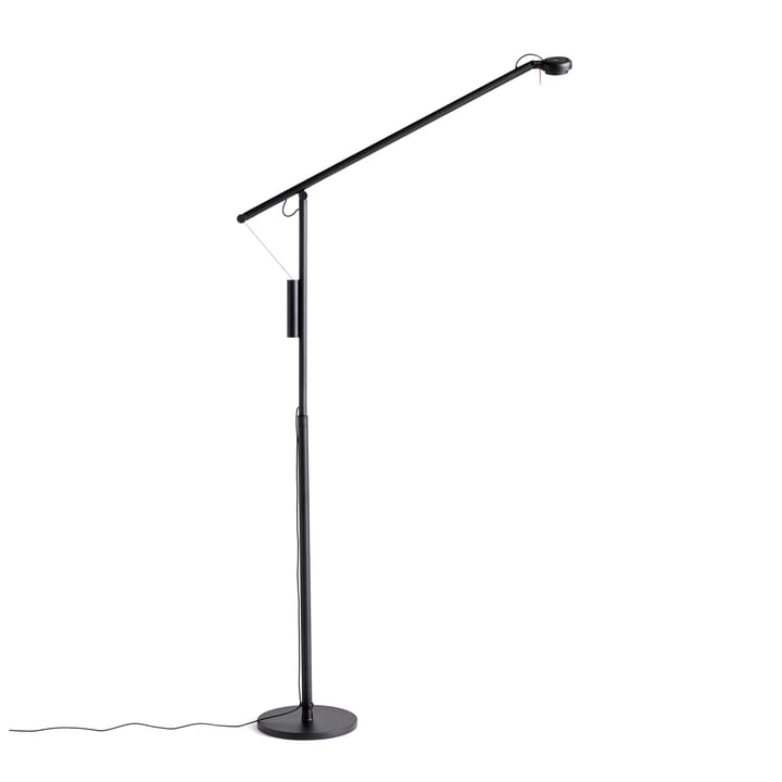 Fifty-Fifty floor lamp - Soft black - HAY
